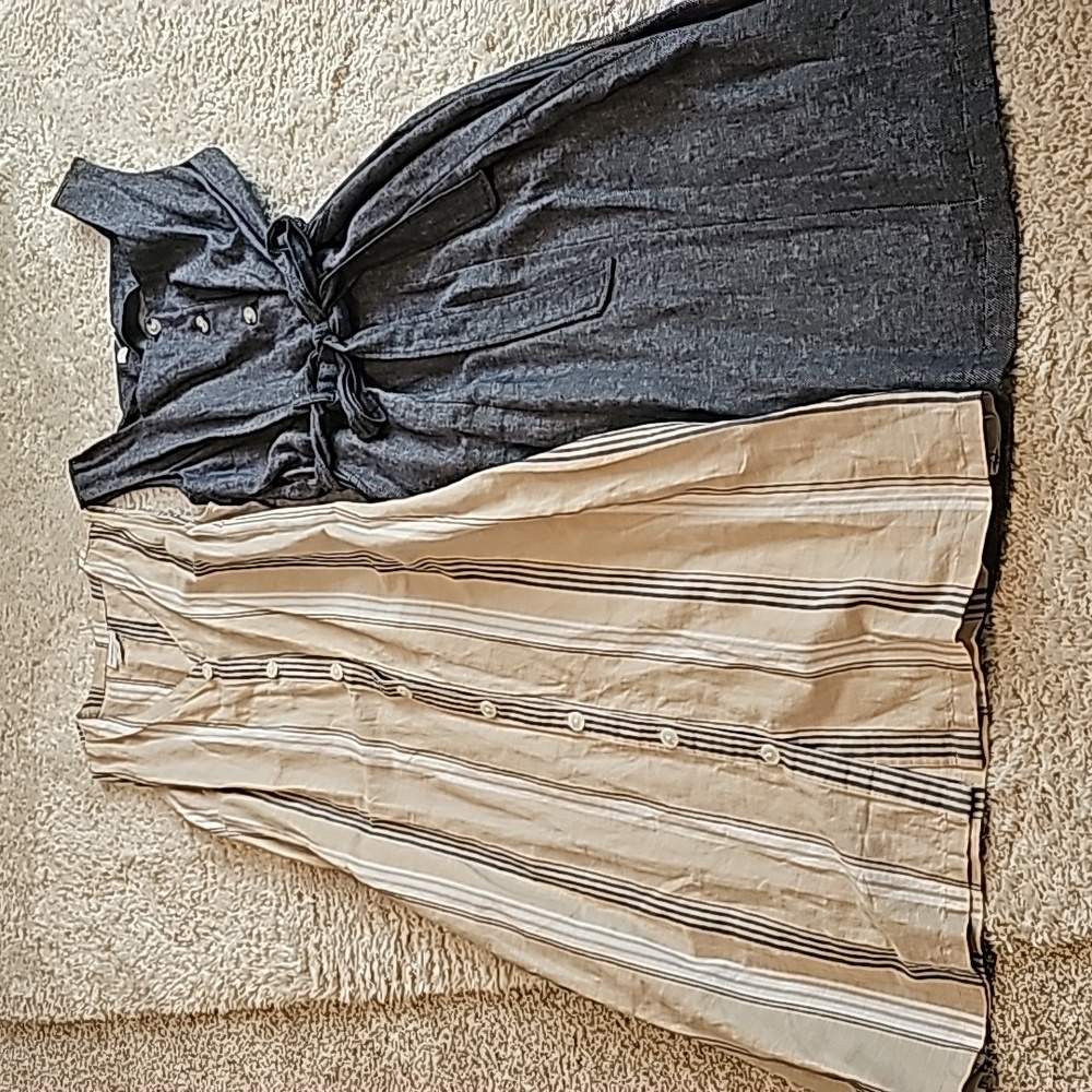 LOT OF 2  Liz Claiborne linen dresses. Like new worn 1-2× each. SELLING TOGETHER